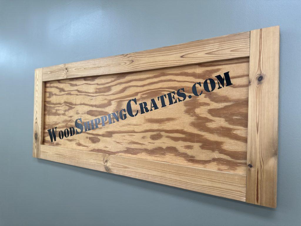 large wooden shipping crates