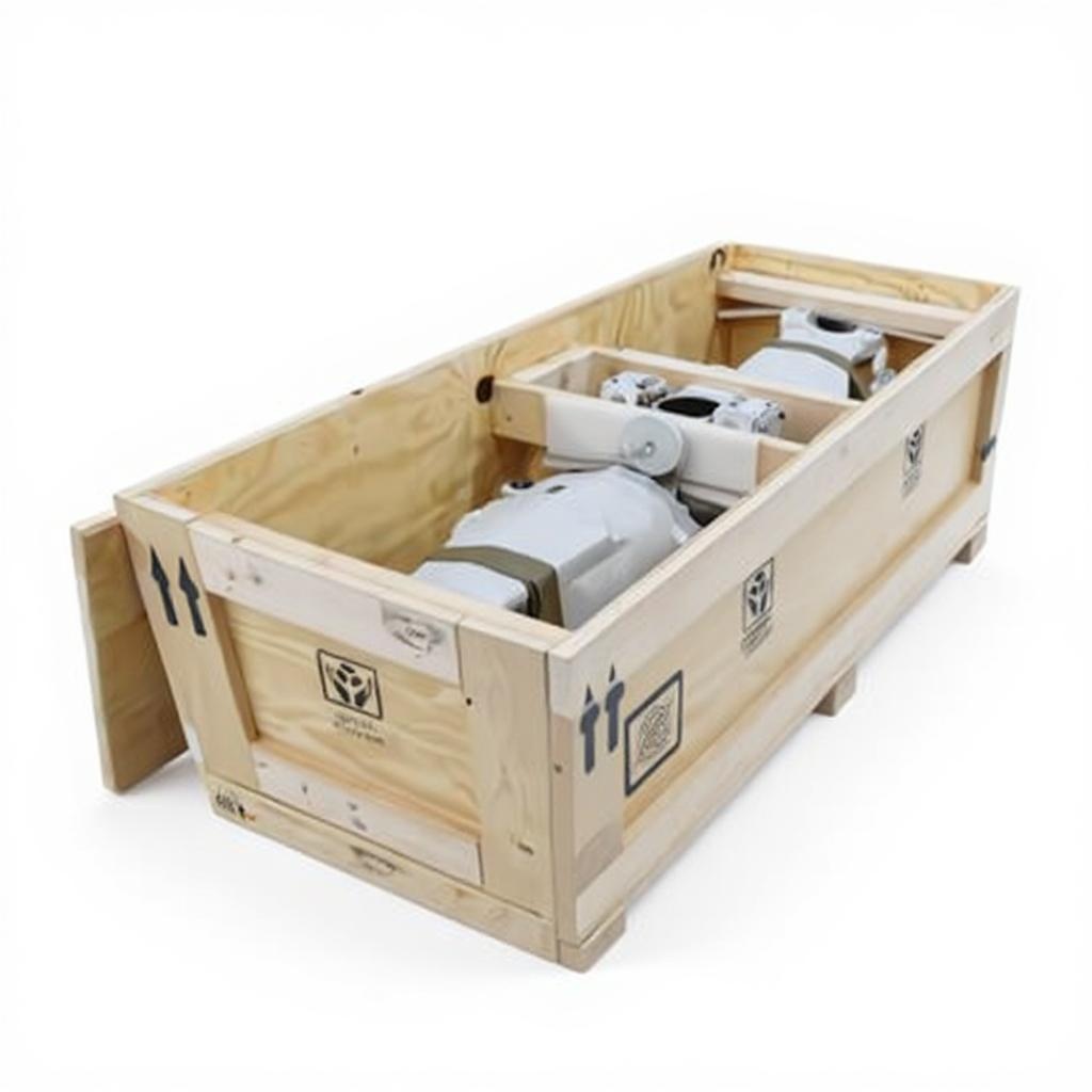 delicate cargo wood shipping crates